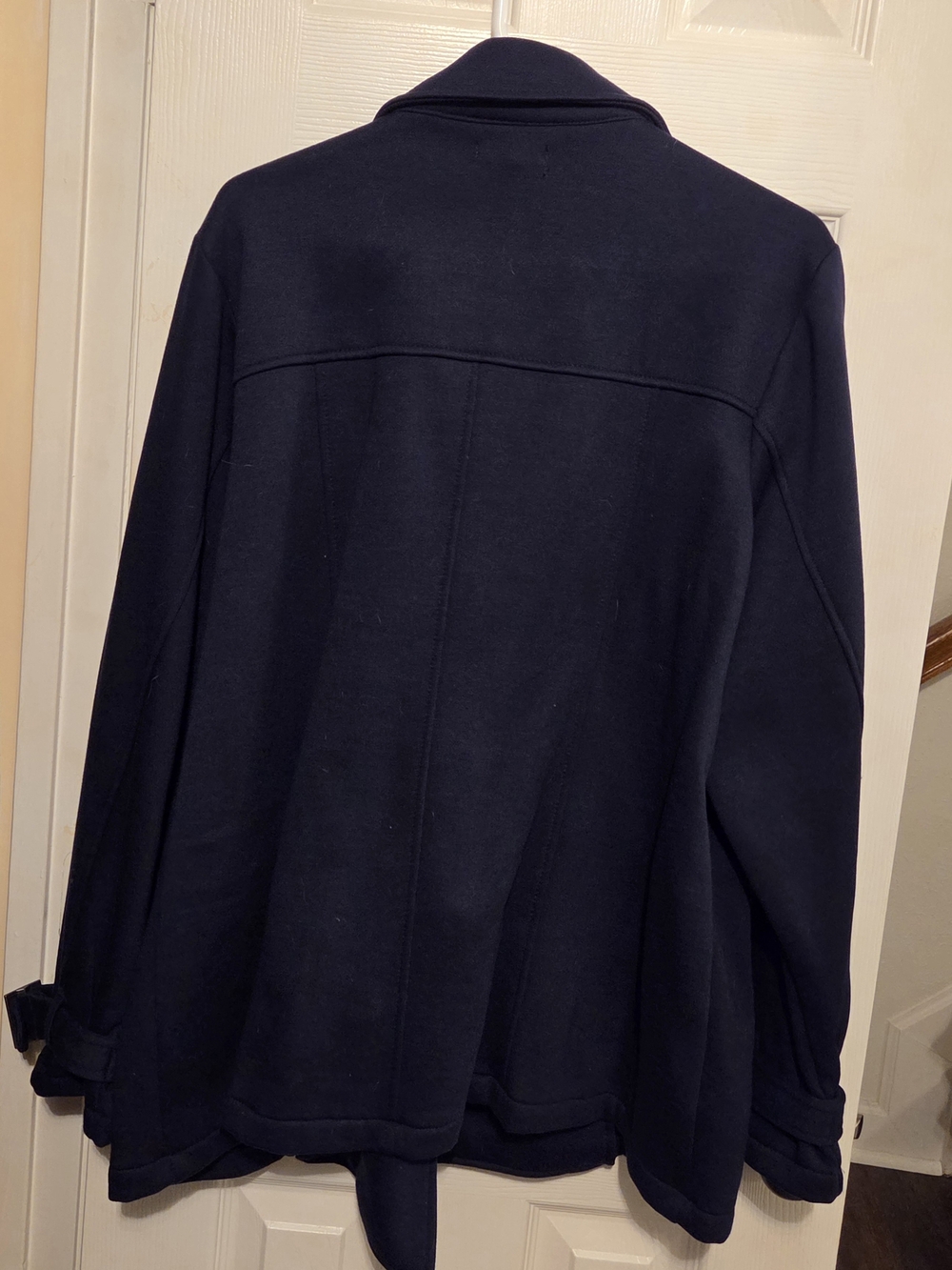 torrid Double-Breasted Navy Peacoat with Button Details - Picture 3 of 3